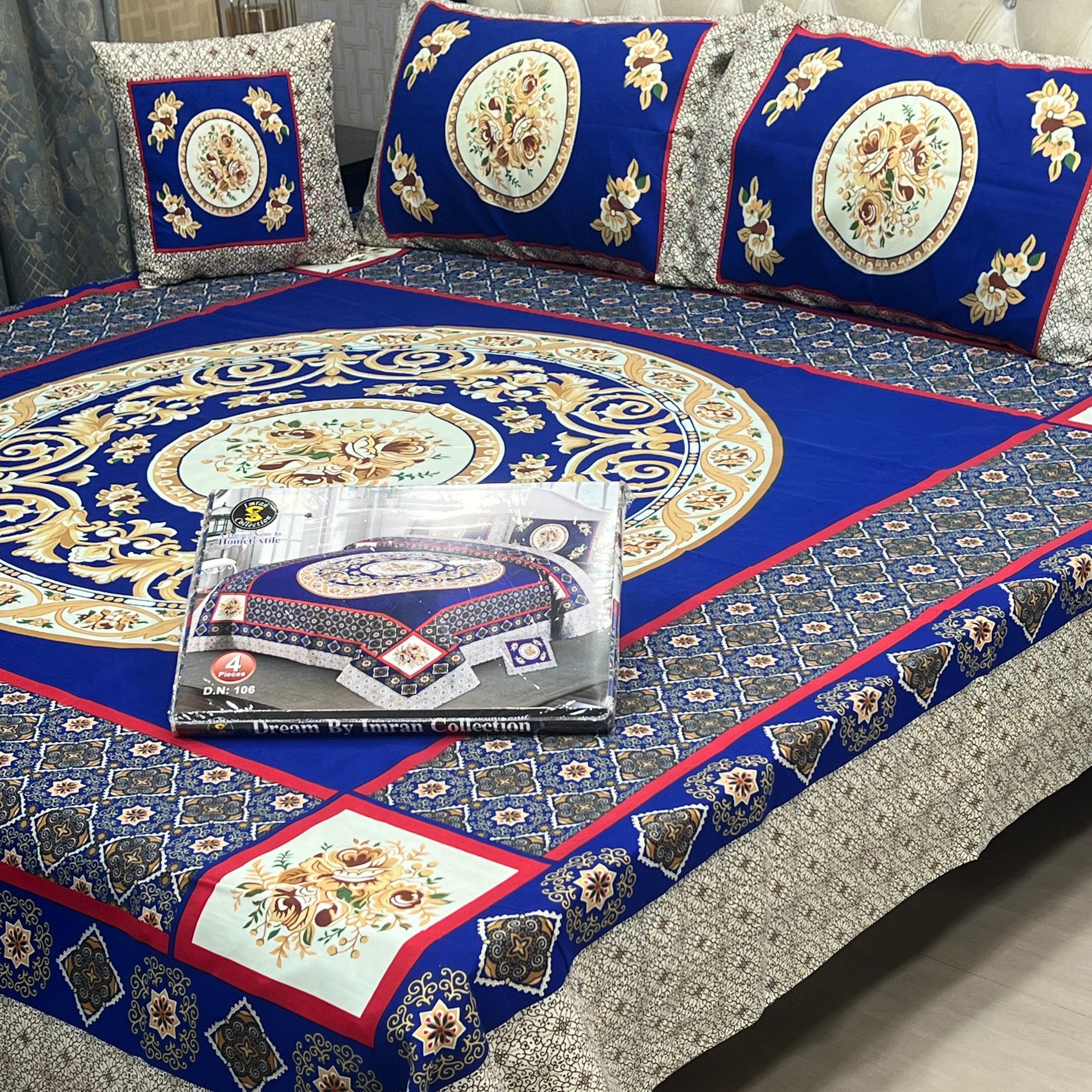 3 D PANAL BEDSHEET CRYSTAL COTTON