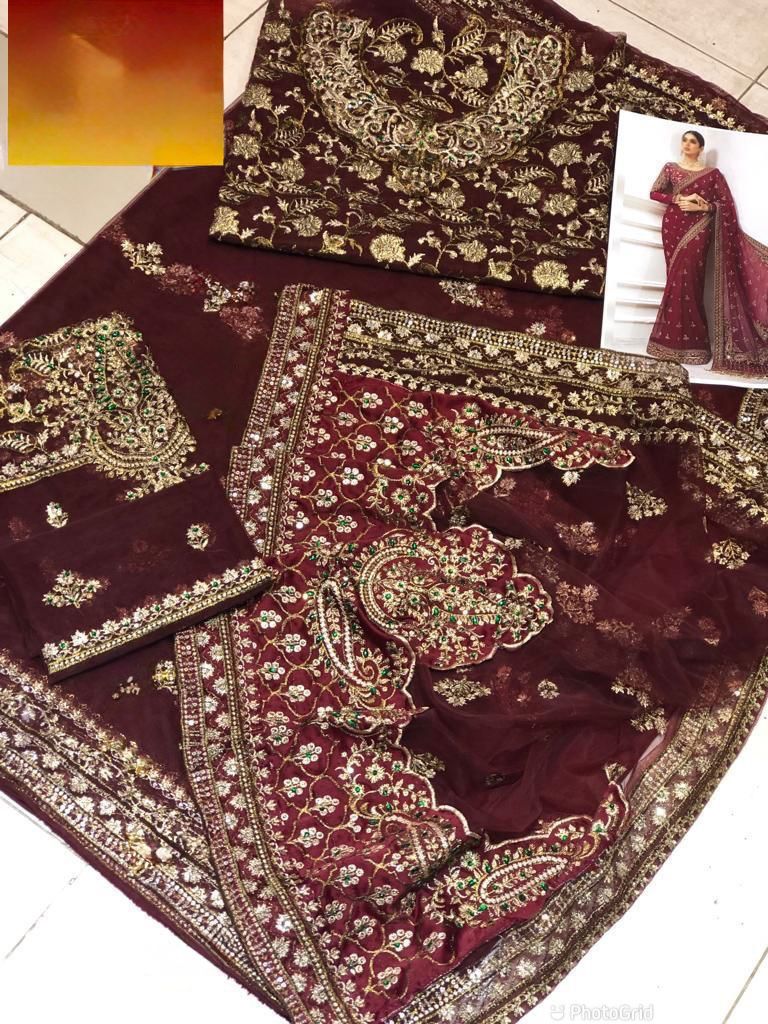Brand :Maria B saree wedding collection