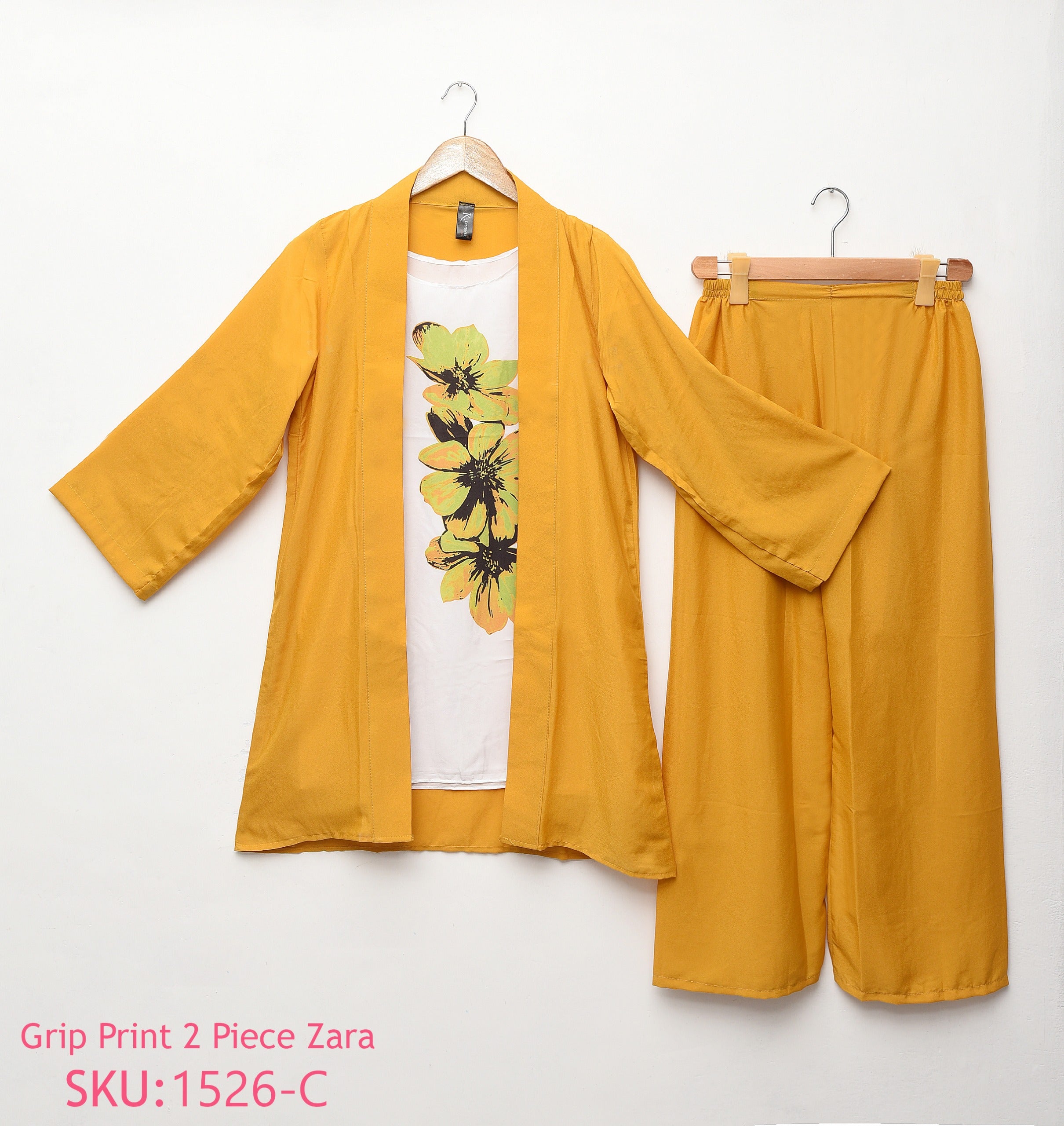 2 Piece Stitched Printed shirt and trouser with separate inner