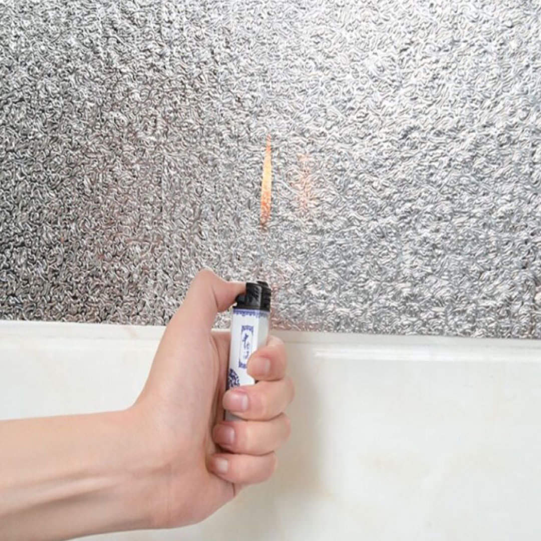 ALUMINIUM FOIL STICKER PACK OF 3 – 60×200 CM WATERPROOF • OIL-PROOF • HEAT RESISTANT SHEET ROLL FOR KITCHEN SILVER
